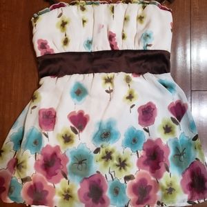 Studio Y Floral Spaghetti Strap Floral Top